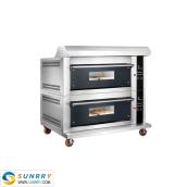 Luxurious Separable Glass Door Gas Deck Oven With Spray Function