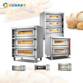 Electric Gas 1 2 3 Deck Oven Industrial Commercial Bakery Oven