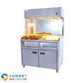 Vertical Electric Chips Warmer with cabinet