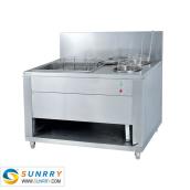 Stainless Steel Electric Breading Table with sifter