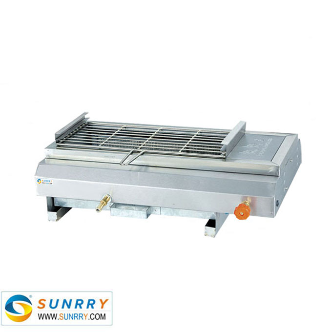 Gas smokeless barbecue oven