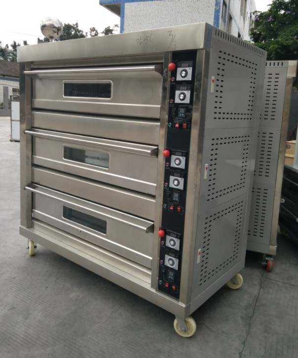 Electric Gas 1 2 3 Deck Oven Industrial Commercial Bakery Oven