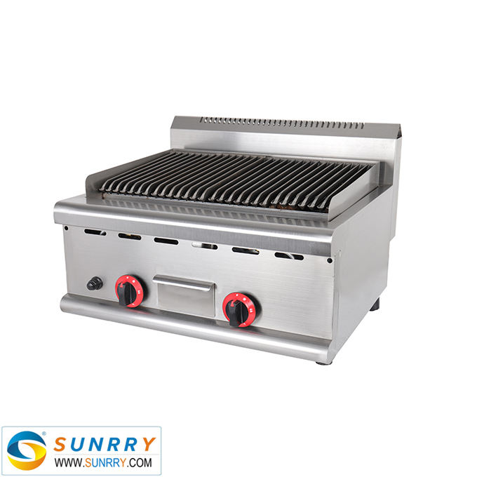 BBQ Counter Top Gas Lava Rock Grill