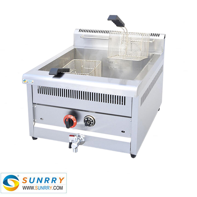 Gas temperature-controlled fryer